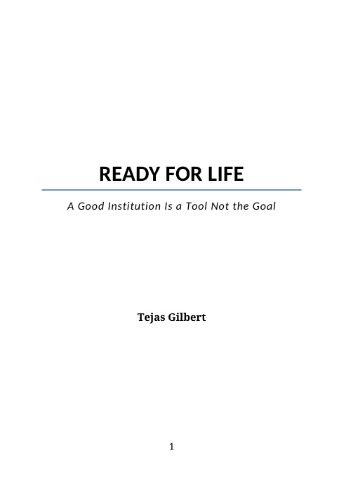 Ready for Life - English cover