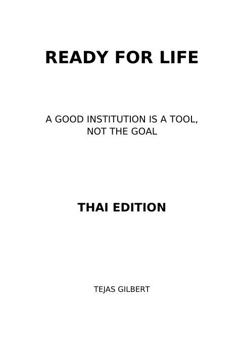 Ready for Life - Thai cover